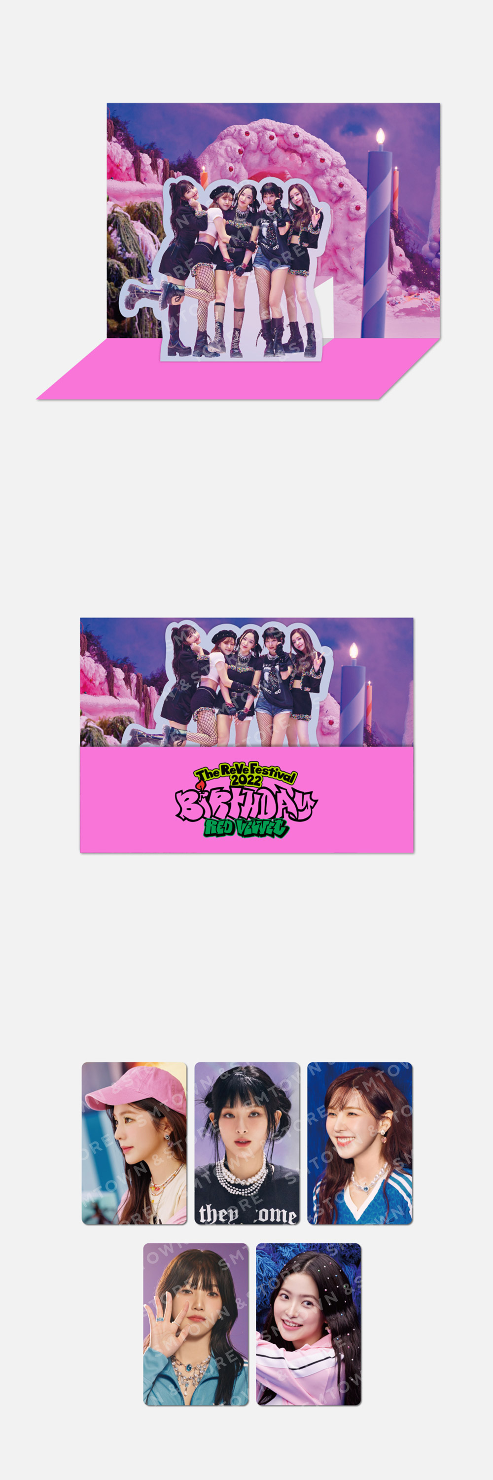 Red Velvet The ReVeFestival 2022 Happiness Goods - POP-UP CARD